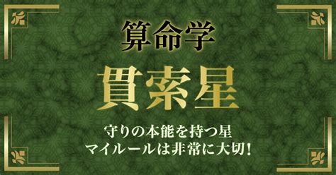 貫索|＜貫索星・石門星＞算命学の星が持つ特徴とは？／陽。